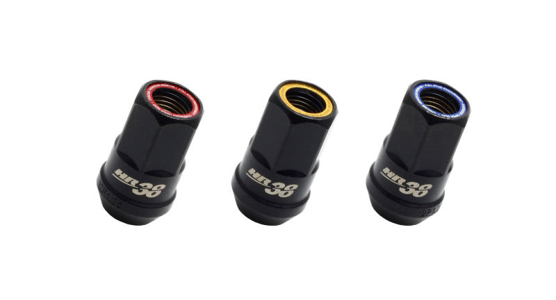 Wheel Mate Muteki HR38 Open End Lug Nuts 12x1.25 Black - HR3805BY