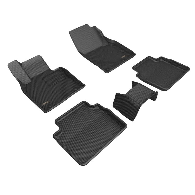 3D Maxpider 2023+ Mazda Cx-50 Kagu Floor Mat- Black R1 - L1MZ08101509