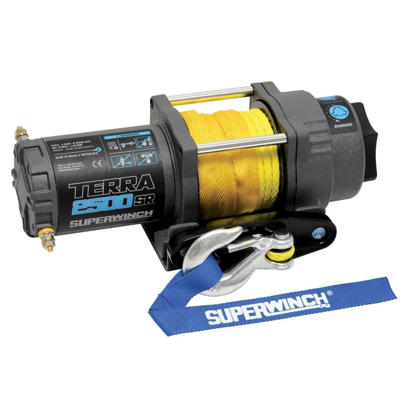Superwinch 2500 LBS 12V DC 3/16in x 40ft Synthetic Rope - 1125270
