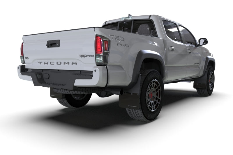 Rally Armor 16-23 Toyota Tacoma Gen 3 Black Mud Flap - MF94-BLK-GRY