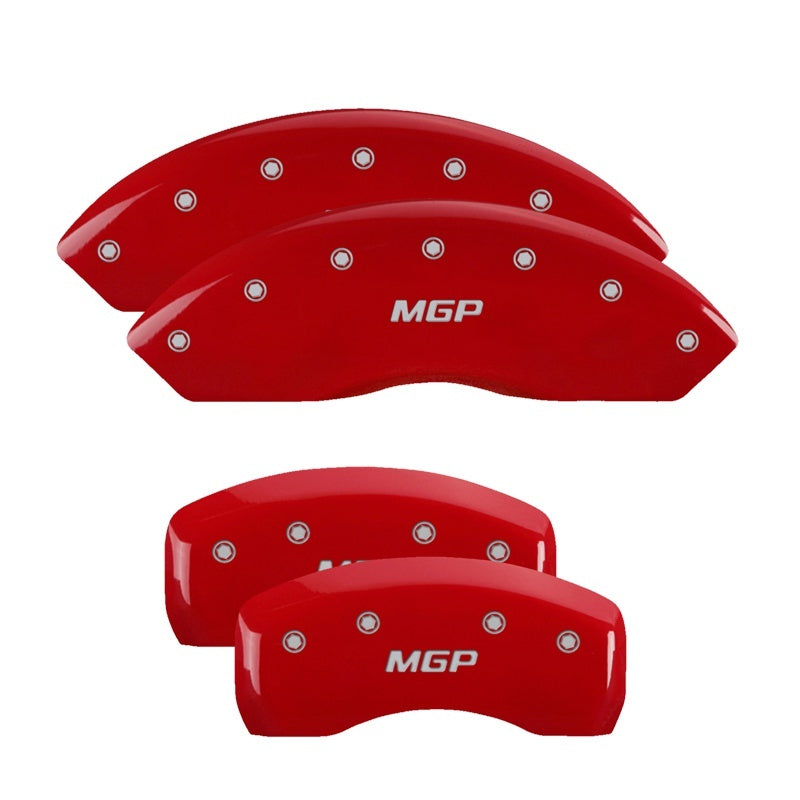MGP 4 Caliper Covers Engraved Front & Rear MGP Red - 25003SMGPRD