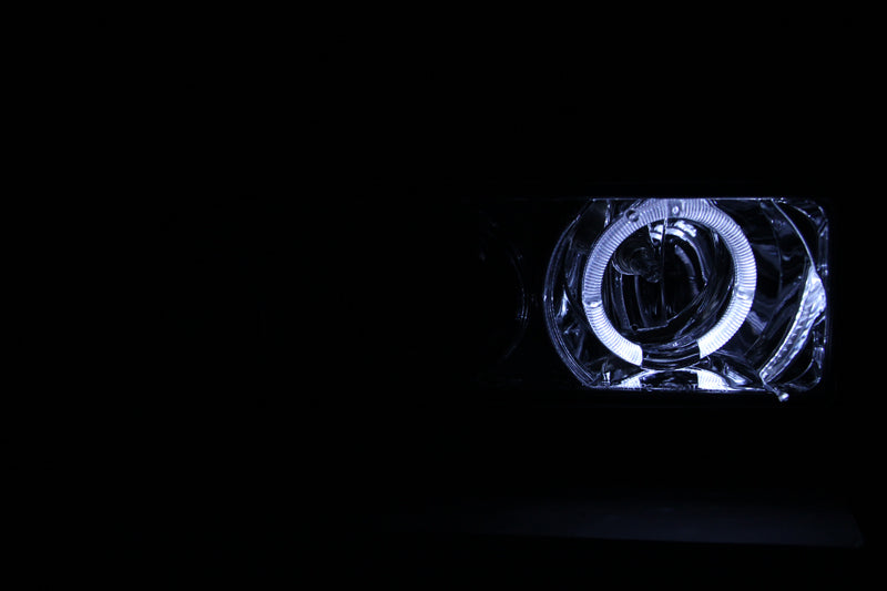 ANZO 1998-2005 Chevrolet S-10 Projector Headlights w/ Halo Chrome - 111016