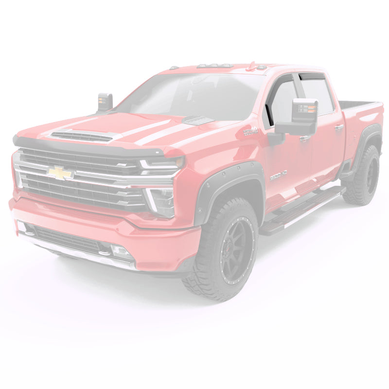 EGR 2019 Chevy 1500 Crew Cab In-Channel Window Visors - - 571655