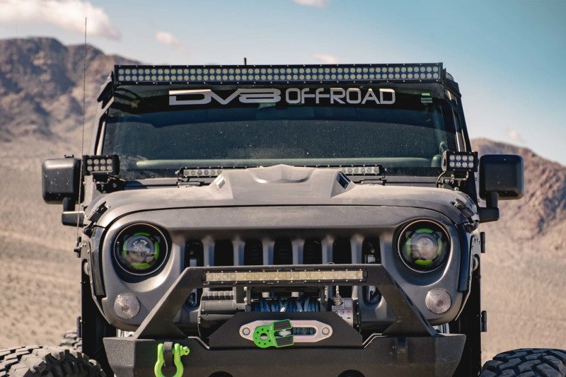 DV8 Offroad 07-18 Jeep Wrangler JK Metal Heat Dispersion Hood - HDMB07-02