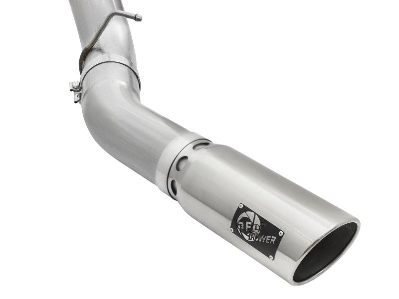 aFe Atlas Exhaust 5in DPF-Back Aluminized Steel w/ Polished Tips - 49-04081-P
