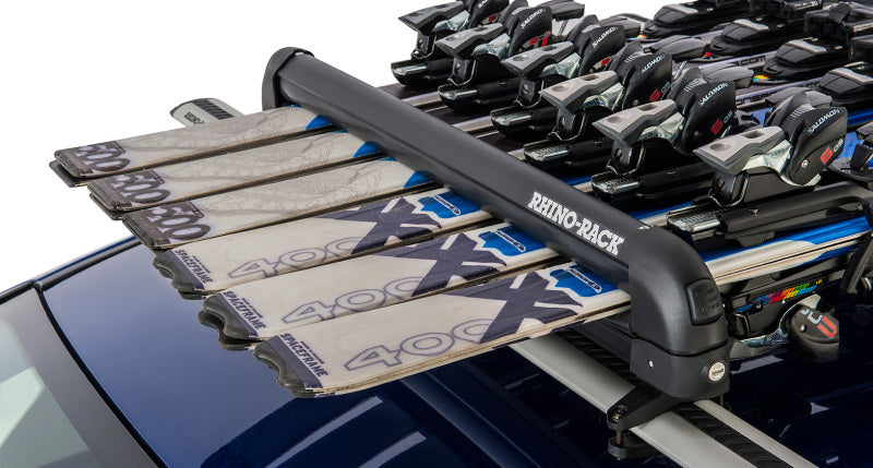 Rhino-Rack Universal Ski/Snowboard Carrier - Fits 6 Pairs of Skis - 576