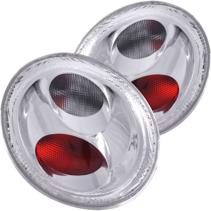ANZO 1998-2005 Volkswagen Beetle Taillights Chrome - 221118