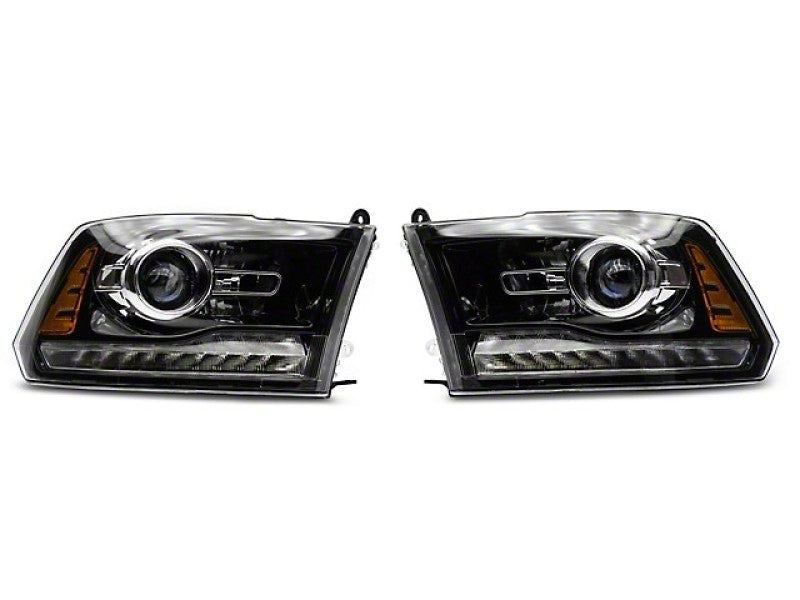 Raxiom 09-18 Dodge RAM 1500 LED Halo Headlights w/Switchback Turn - R111518