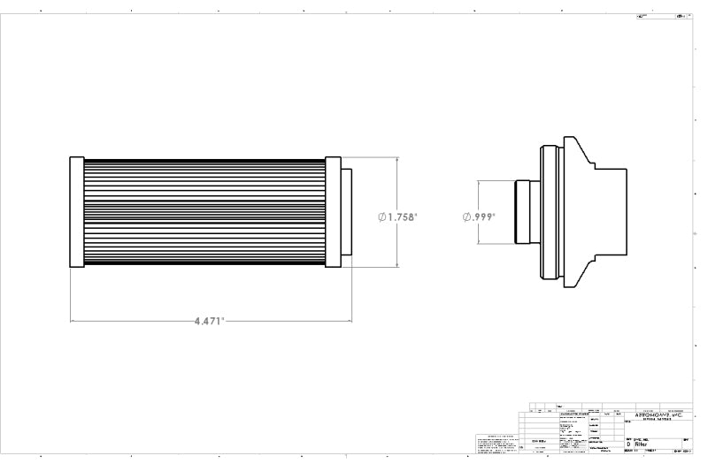Aeromotive In-Line AN-12 Filter w/Shutoff Valve 100 Micron SS Element - 12332