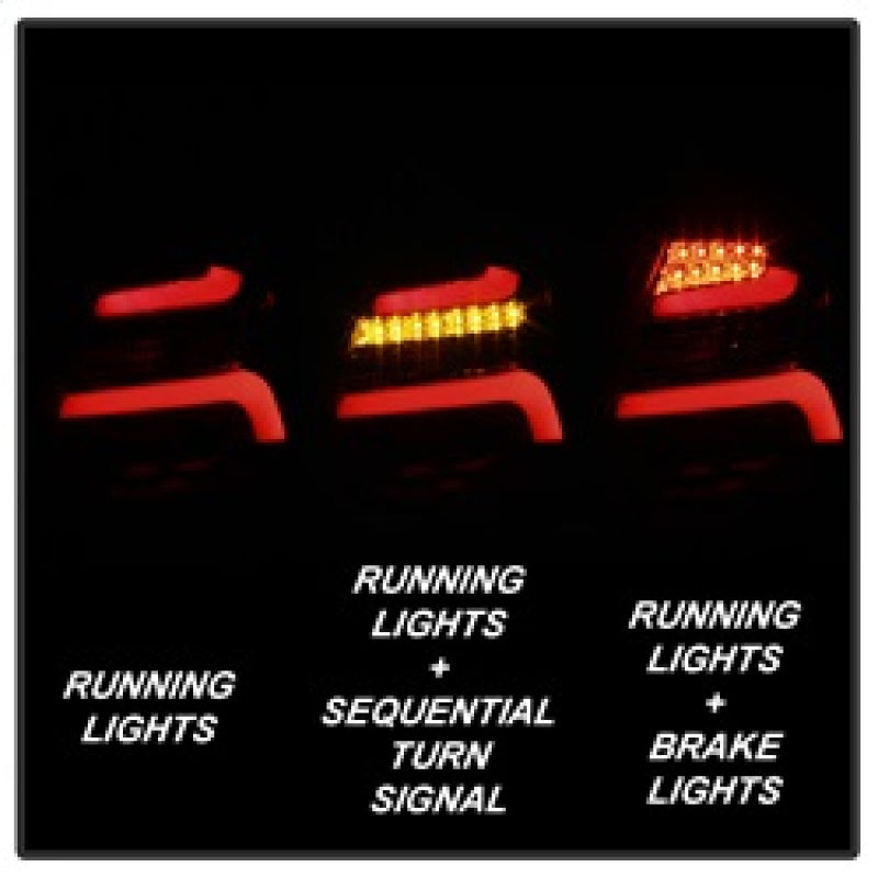 Spyder 12-14 Ford Focus 5DR LED Tail Lights - Black - 5085146