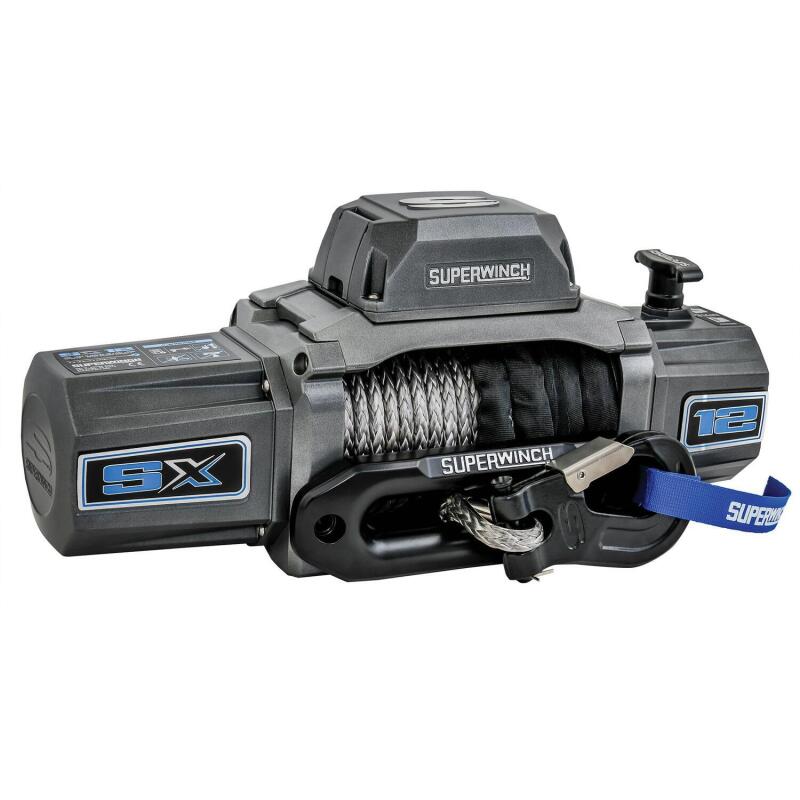 Superwinch 12000 LBS 12V DC 3/8in x 80ft Synthetic Rope - 1712201