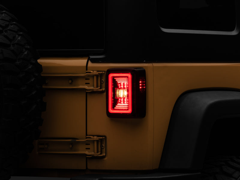 Raxiom 07-18 Jeep Wrangler JK JL Style LED Tail Lights- - J133626