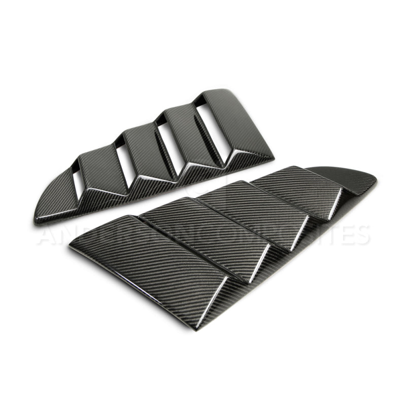 Anderson Composites 2015-2017 Ford Mustang Type-V Style Window Louvers - - AC-WL15FDMU-V