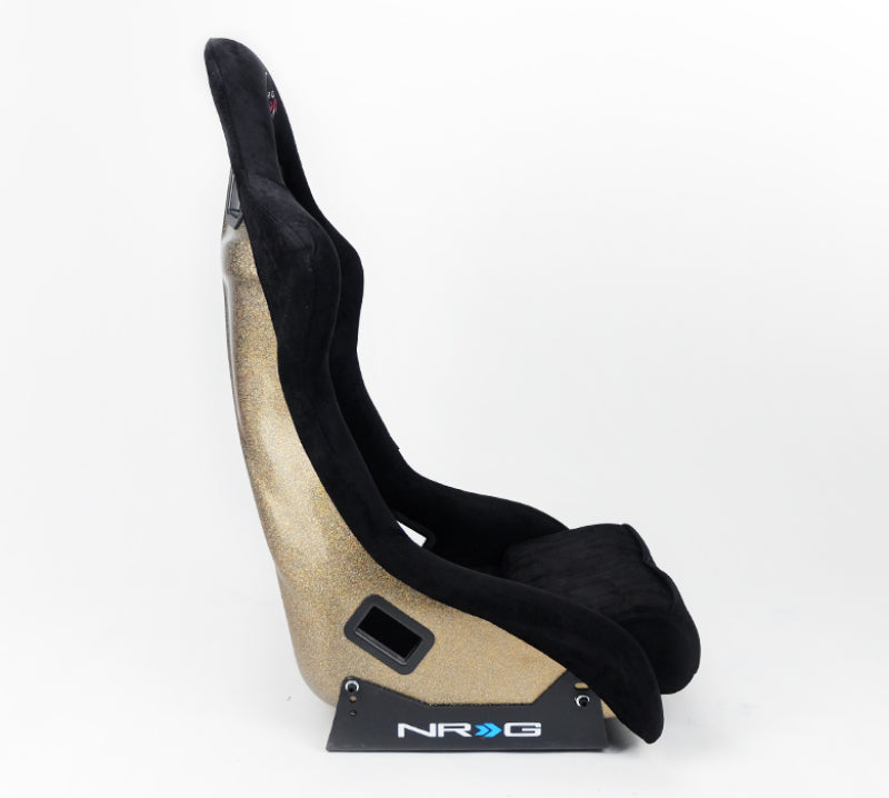 NRG FRP Bucket Seat ULTRA Edition - Large (Black Alcantara/Gold - FRP-302BK-ULTRA