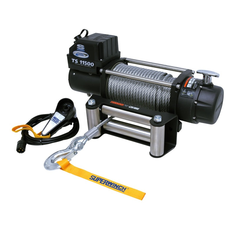 Superwinch 11500 LBS 12V DC 3/8in x 84ft Steel Rope - 1511200