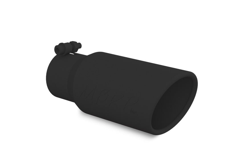MBRP Universal Tip 4in OD 3in Inlet 10in Length Angled - T5155BLK