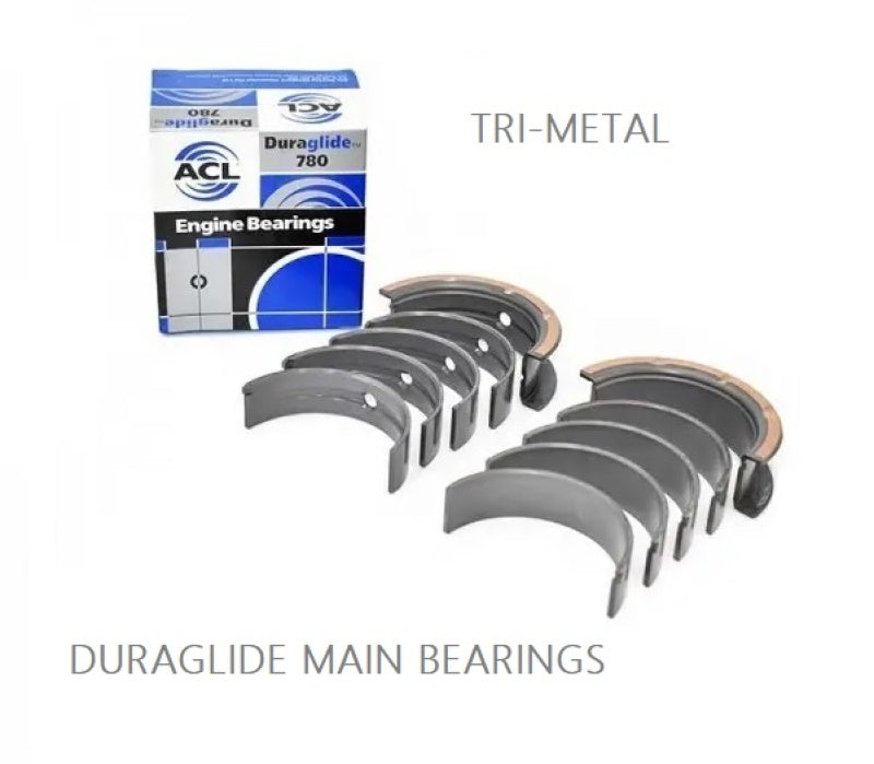 ACL 1965-2000 Chevy V8 396/402/427/454 .10mm Oversized Main Bearing Set - 5M829P-10