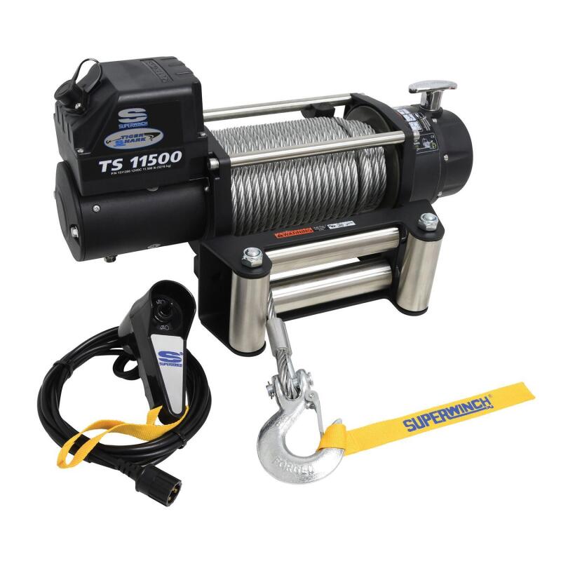 Superwinch 11500 LBS 12V DC 3/8in x 84ft Steel Rope - 1511200