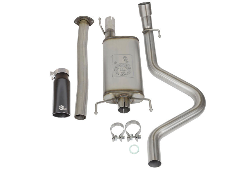 aFe MACHForce XP Cat Back SS Exhausts Black Tips 05-12 - 49-46031-B