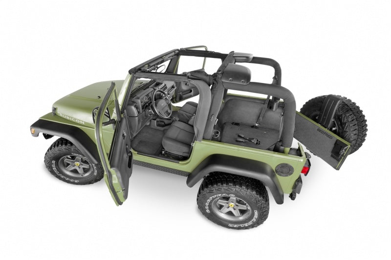 BedRug 97-06 Jeep TJ Front 3pc BedTred Floor Kit w/Center - BTTJ97F