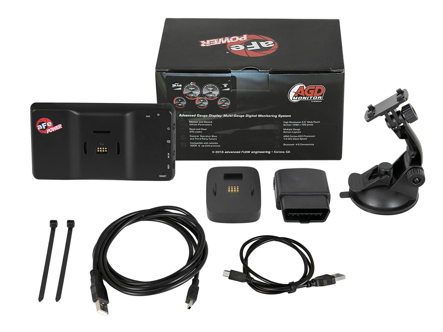 aFe AGD Advanced Gauge Display Digital 5.5in Monitor 08-18 Dodge/RAM/Ford/GM - 77-91001