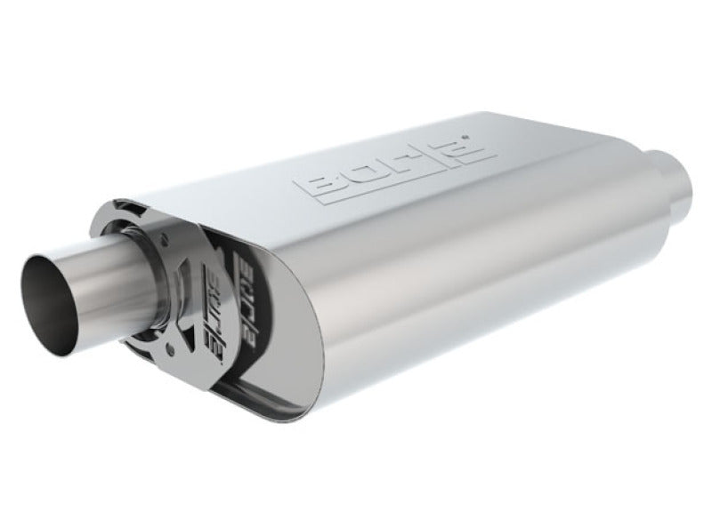 Borla CrateMuffler SBC Hot 350/383 3inch Offset/Offset 14in x 4.35in - 400841