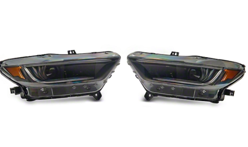 Raxiom 15-17 Ford Mustang 18-20 Mustang GT350 Left Headlight- Blk - 406011-1