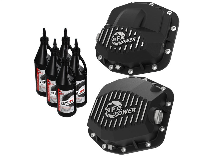 aFe Pro Series Front and Rear Diff Cover Kit w/ - 46-7100AB