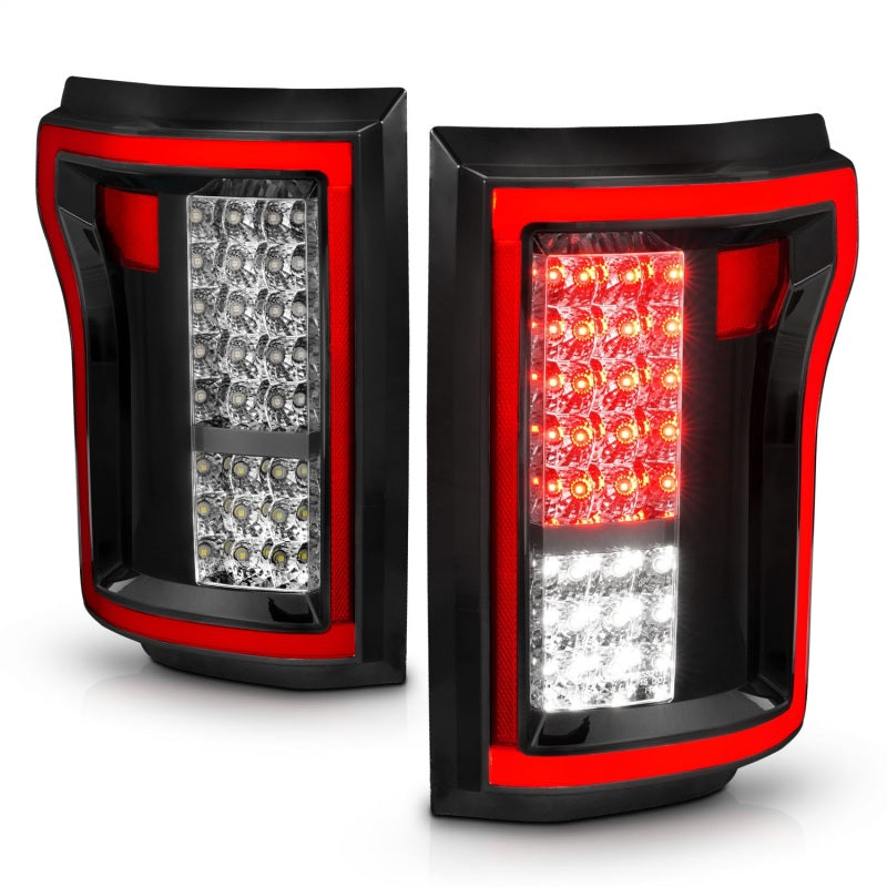 ANZO 2015-2016 Ford F-150 LED Taillights Red/Clear - 311262