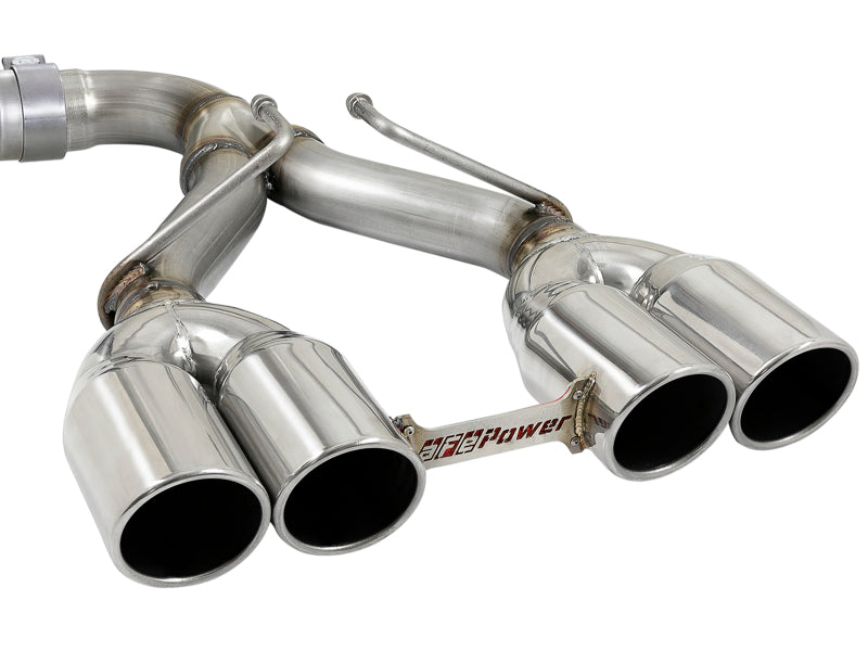 aFe Rebel Series 2.5in. 304 SS C/B Exhaust System 2018 - 49-38071-P