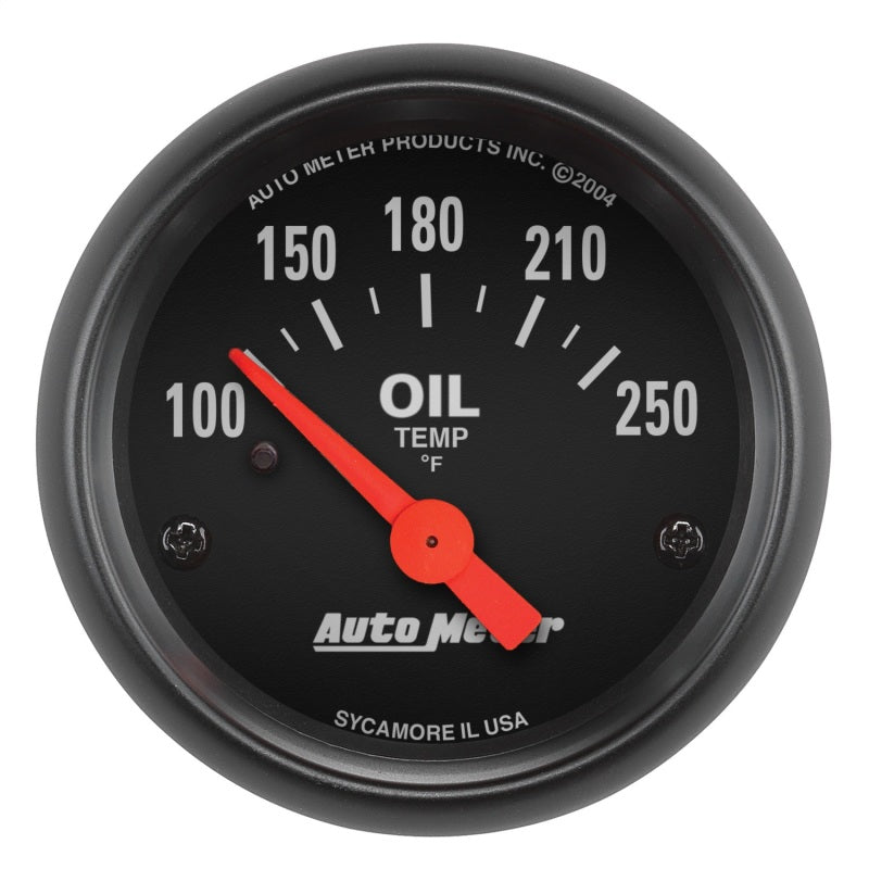 Autometer Z-Series 52mm 100-250 Degrees F. SSE Oil Temp Gauge - 2638