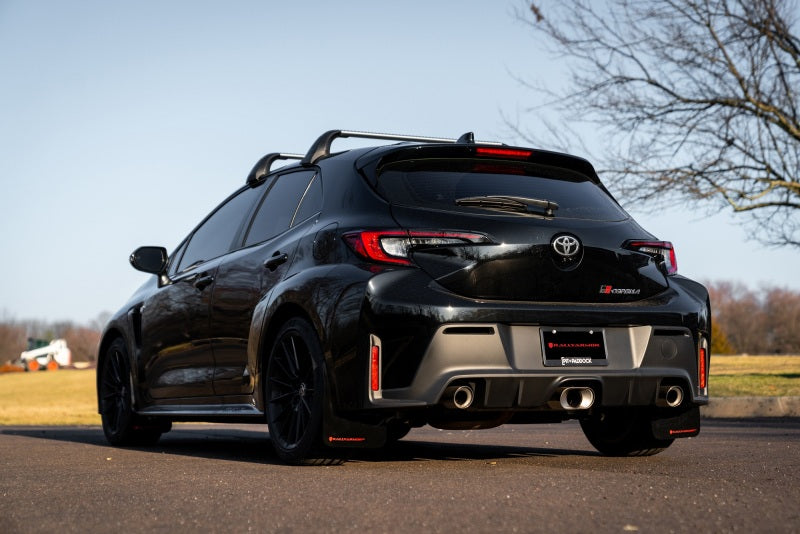 Rally Armor 23-25 Toyota GR Corolla Black UR Mud Flap - MF89-UR-BLK-WH