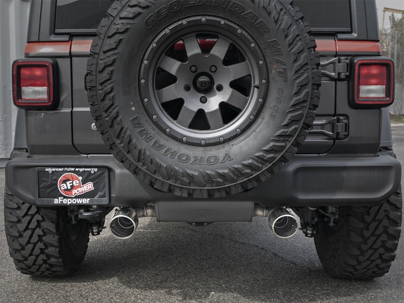 Rebel Series 2.5in 304 SS Cat-Back Exhaust w/ Polished Tips - 49-38066-P