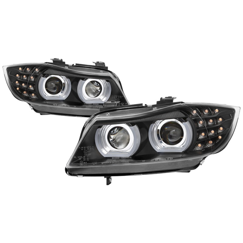 Spyder 09-12 BMW E90 3-Series 4DR Projector Headlights Halogen - - 5086488