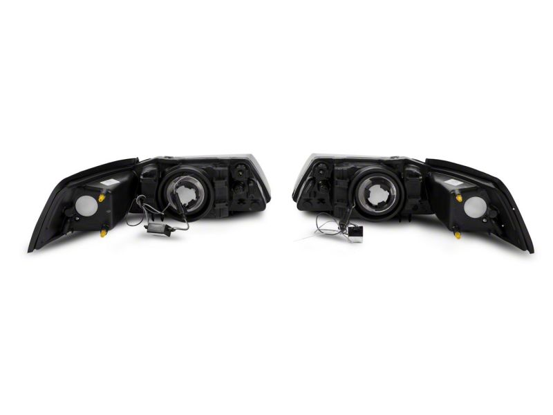 Raxiom 99-04 Ford Mustang Axial Series Headlights w/ LED Bar- - 422712