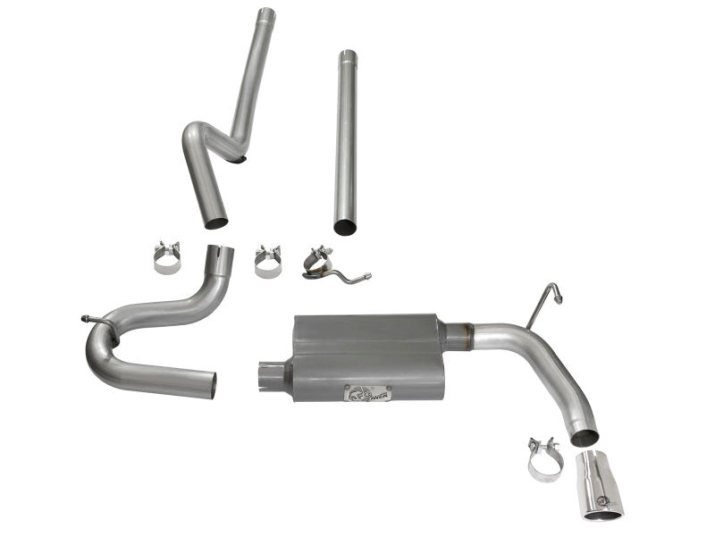 aFe Scorpion 2-1/2in Aluminized Steel Cat Back Exhaust 07-17 Jeep - 49-08044-1P