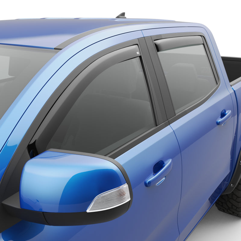 EGR 19+ Ford Ranger Crew Cab In-Channel Window Visors - - 573551