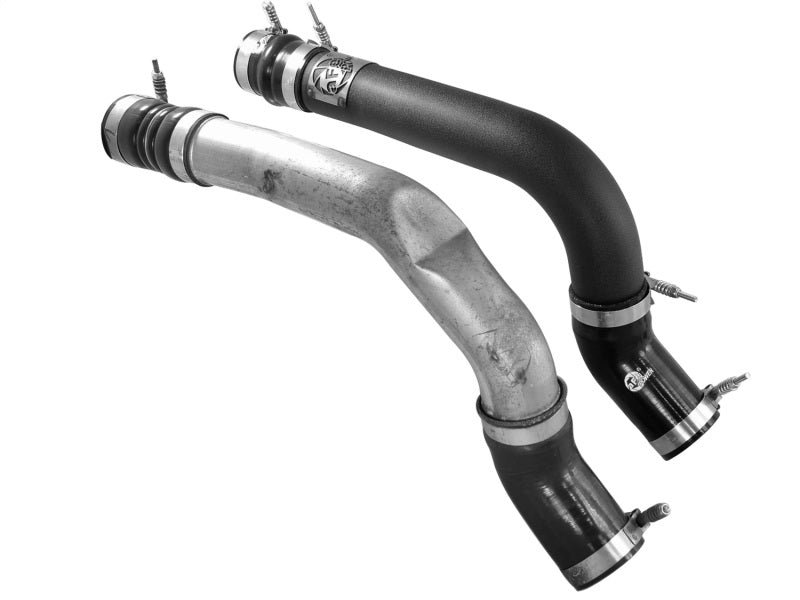 aFe BladeRunner 3in Black Intercooler Tube Hot Side w/ Couplings - 46-20138-B