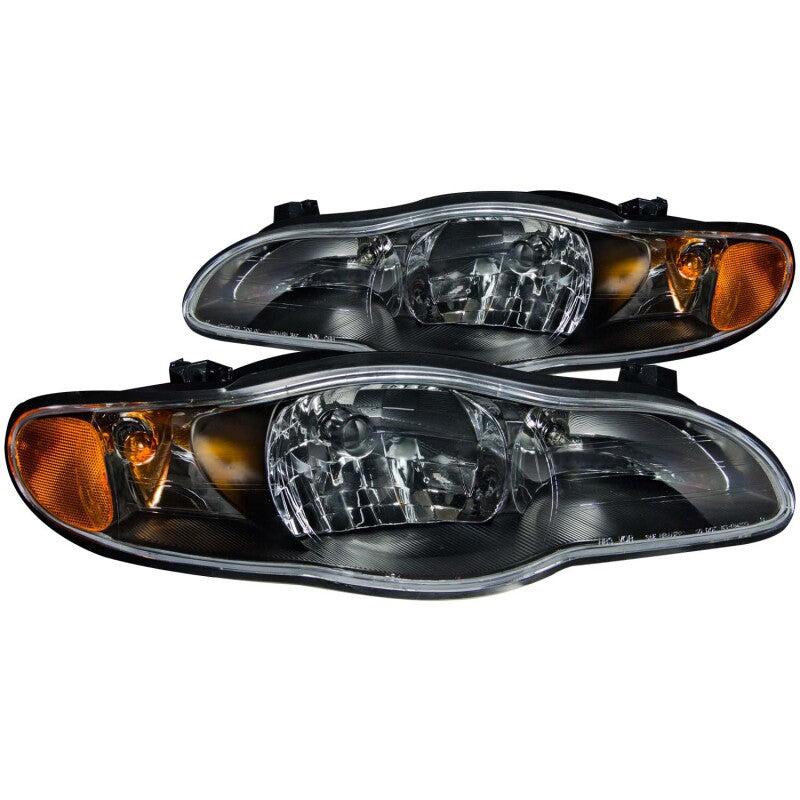 ANZO 2000-2005 Chevrolet Monte Carlo Crystal Headlights Black - 121165