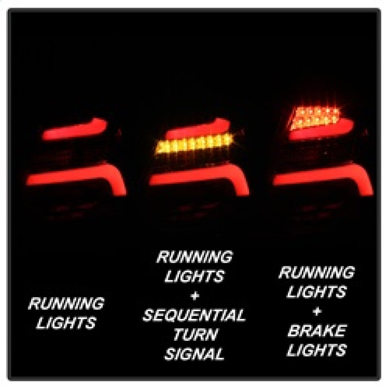 Spyder 12-14 Ford Focus 5DR LED Tail Lights - Black - 5085139