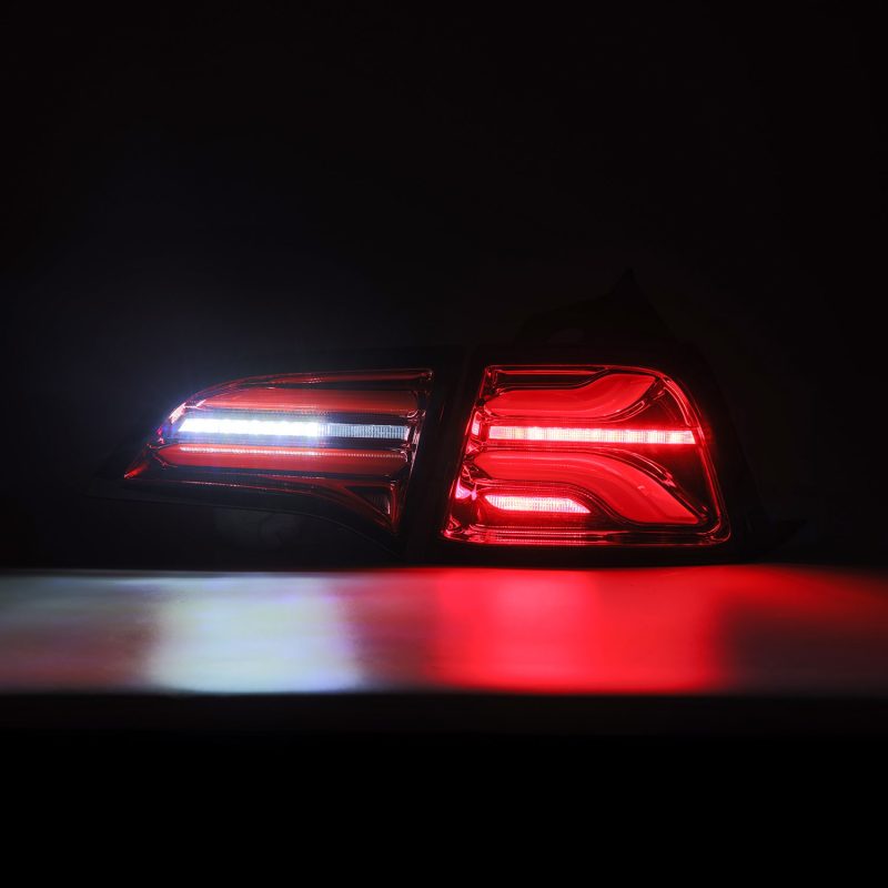 AlphaRex 17-22 Tesla Model 3 PRO-Series LED Tail Lights Red - 601020