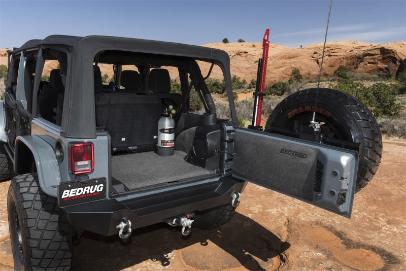 BedRug 07-10 Jeep JK Unlimited 4Dr Rear 5pc BedTred Cargo - BTJK07R4