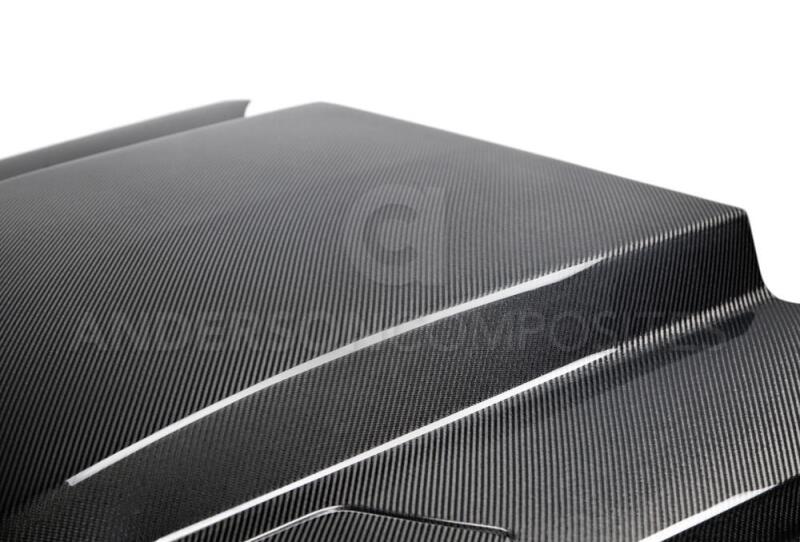 Anderson Composites 15-17 Ford Mustang (Excl. GT350/GT350R) Double Sided Carbon - AC-HD15FDMU-CJ-DS