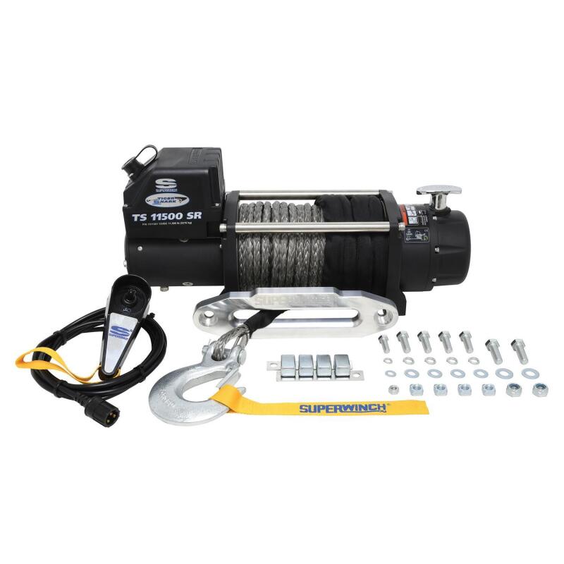 Superwinch 11500 LBS 12V DC 3/8in x 80ft Synthetic Rope - 1511201