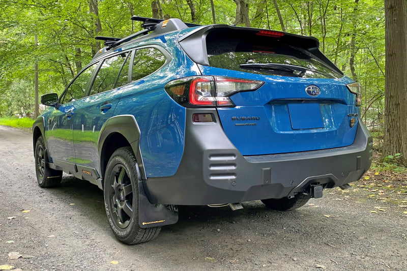 Rally Armor 22-25 Subaru Outback Wilderness Black Mud Flap Wild - MF76-UR-BLK/WOR