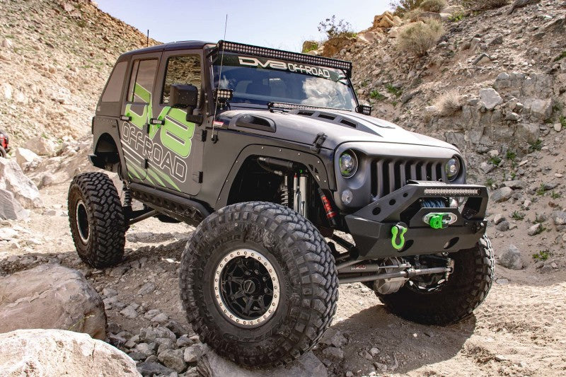 DV8 Offroad 07-18 Jeep Wrangler JK Metal Heat Dispersion Hood - HDMB07-02