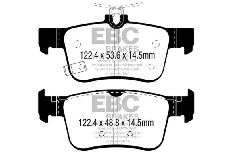 EBC Greenstuff Brake Pad Sets (Rears Only) - DP22301