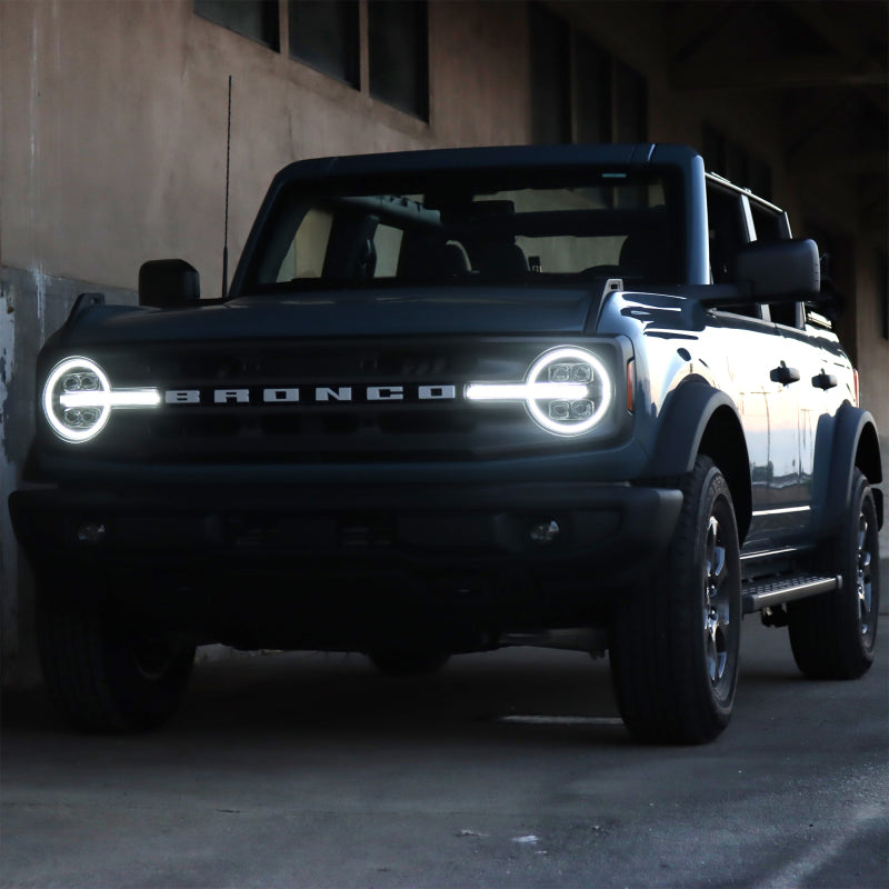 AlphaRex 21-23 Ford Bronco NOVA LED Projector Headlights Black - 880260