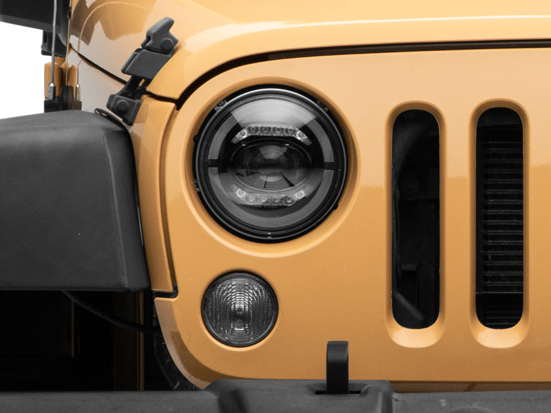 Raxiom 07-18 Jeep Wrangler JK Axial Series LED Headlights- Black - J132813