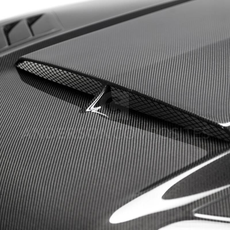 Anderson Composites 2018-2019 Ford Mustang Ram Air Double Sided Carbon - AC-HD18FDMU-AB-DS